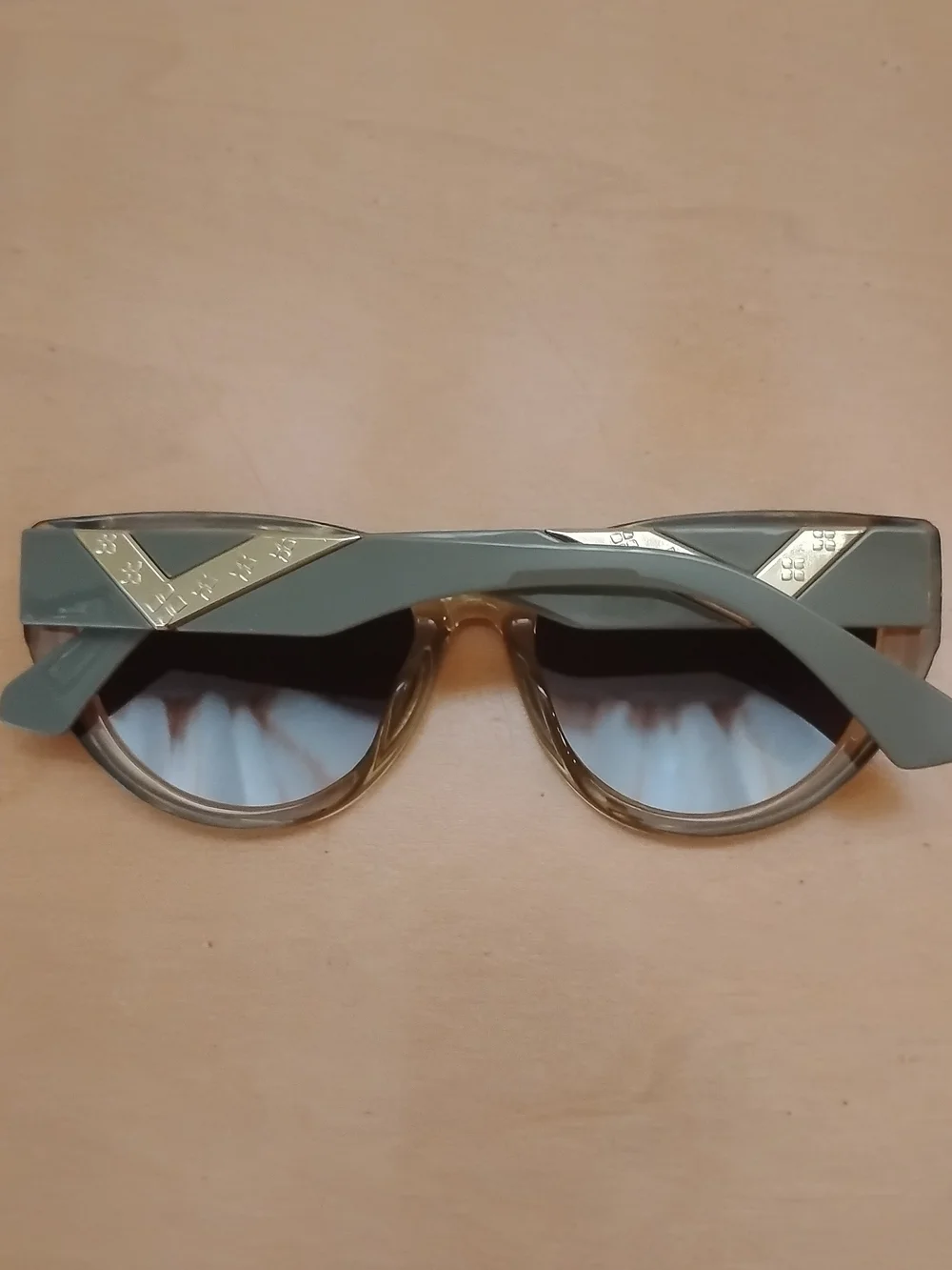 Grey and Gold Sunglasses